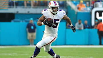 MIAMI GARDENS, FL - DECEMBER 31: Charles Clay #85 of the Buffalo Bill during the first quarter against the Miami Dolphins at Hard Rock Stadium on December 31, 2017 in Miami Gardens, Florida. (Photo by Mike Ehrmann/Getty Images)