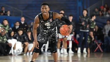 Nov 11, 2022; San Diego, California, US; Michigan State Spartans guard Tyson Walker (2) dribbles the ball during the second half against the Gonzaga Bulldogs at USS Abraham Lincoln. Mandatory Credit: Orlando Ramirez-USA TODAY Sports