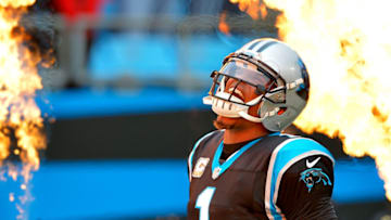 CHARLOTTE, NC - NOVEMBER 13: Cam Newton #1 of the Carolina Panthers emerges from the tunnel before their game against the Kansas City Chiefs at Bank of America Stadium on November 13, 2016 in Charlotte, North Carolina. (Photo by Grant Halverson/Getty Images)