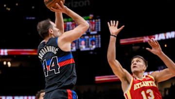 Detroit Pistons forward Bojan Bogdanovic Credit: Dale Zanine-USA TODAY Sports