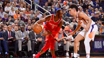 Chris Paul Devin Booker Phoenix Suns (Photo by Barry Gossage/NBAE via Getty Images)