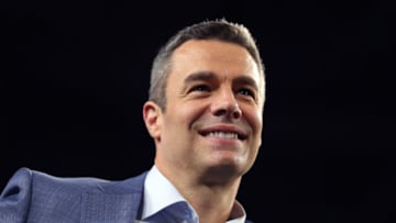 MINNEAPOLIS, MINNESOTA - APRIL 08: Head coach Tony Bennett of the Virginia Cavaliers celebrates with his team after the 85-77 win over the Texas Tech Red Raiders in the 2019 NCAA men's Final Four National Championship game at U.S. Bank Stadium on April 08, 2019 in Minneapolis, Minnesota. (Photo by Tom Pennington/Getty Images)