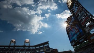 Aug 20, 2016; Philadelphia, PA, USA; General view of Citizens Bank Park before a game between the Philadelphia Phillies and the St. Louis Cardinals. Mandatory Credit: Bill Streicher-USA TODAY Sports