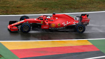 HOCKENHEIM, GERMANY - JULY 21: Sebastian Vettel of Germany driving the (5) Scuderia Ferrari SF71H (Photo by Charles Coates/Getty Images)