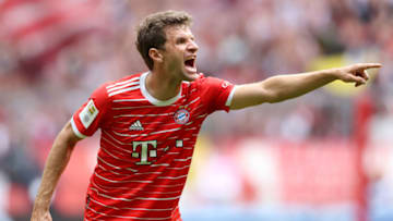 Bayern Munich forward Thomas Muller was frustrated with the team's performance against VfB Stuttgart. (Photo by Alexander Hassenstein/Getty Images)