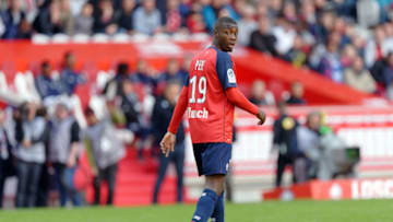 LILLE, FRANCE - MAY 12: Lille's player Nicolas Pepe during the match Lille vs Bordeaux at Stade Pierre Mauroy on May 12, 2019 in Lille, France. (Photo by Sylvain Lefevre/Getty Images)
