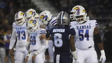 Nevada takes on Kansas at Mackay Stadium in Reno on Sept. 16, 2023.
