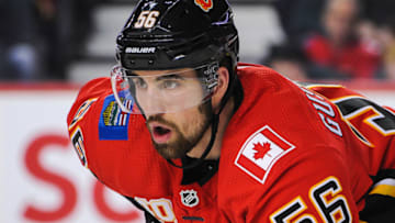 Erik Gustafsson, Calgary Flames (Photo by Derek Leung/Getty Images)