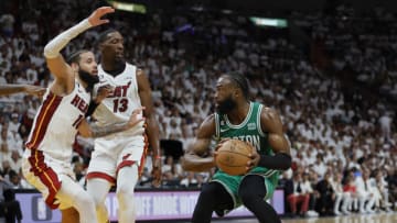 The Boston Celtics aim to keep their Banner 18 hopes alive in Game 5 vs Miami -- Hardwood Houdini has an injury report, lineups, TV channel, and prediction Mandatory Credit: Sam Navarro-USA TODAY Sports