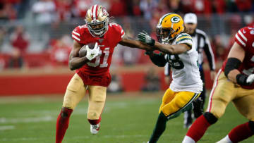 Raheem Mostert (Photo by Michael Zagaris/San Francisco 49ers/Getty Images)