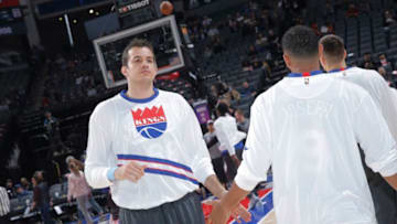 SACRAMENTO, CA - NOVEMBER 1: Nemanja Bjelica #88 of the Sacramento Kings warms up against the Utah Jazz on November 1, 2019 at Golden 1 Center in Sacramento, California. NOTE TO USER: User expressly acknowledges and agrees that, by downloading and or using this photograph, User is consenting to the terms and conditions of the Getty Images Agreement. Mandatory Copyright Notice: Copyright 2019 NBAE (Photo by Rocky Widner/NBAE via Getty Images)