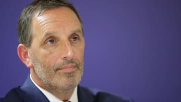 BORDEAUX, FRANCE - OCTOBER 11: Joseph Dagrosa ,US businessman, President of the General American Capital Partners (GACP) Investment Fund looks on during a Press Conference on October 11, 2018 in Bordeaux, France. Dagrosa is purchasing the Girondins de Bordeaux Football Club. (Photo by Romain Perrocheau/Getty Images)