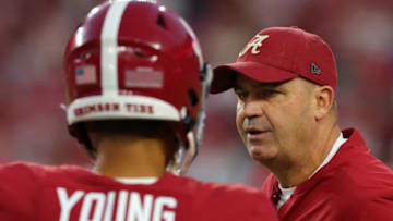 Alabama Crimson Tide offensive coordinator Bill O'Brien was floated by ESPN's Pete Thamel for the Auburn football head coaching vacancy (Photo by Kevin C. Cox/Getty Images)