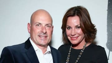 NEW YORK, NY - FEBRUARY 10: Tom DAgostino Jr. and Luann de Lesseps attend the Nicole Miller collection Front Row during, New York Fashion Week: The Shows at Gallery 2, Skylight Clarkson Sq on February 10, 2017 in New York City. (Photo by Astrid Stawiarz/Getty Images For New York Fashion Week: The Shows)