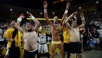 Jan 28, 2016; Tempe, AZ, USA; Olympic swimmer Michael Phelps joins Arizona State Sun Devils students in the