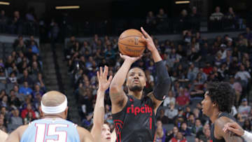 SACRAMENTO, CA - FEBRUARY 9: Damian Lillard