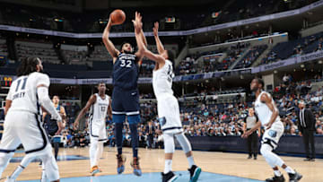MEMPHIS, TN - FEBRUARY 5: Karl-Anthony Towns #32 of the Minnesota Timberwolves. Copyright 2019 NBAE (Photo by Joe Murphy/NBAE via Getty Images)