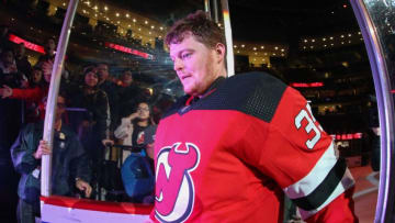 New Jersey Devils goaltender Cory Schneider (35): (Ed Mulholland-USA TODAY Sports)