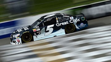 LONG POND, PA - JULY 29: Kasey Kahne, driver of the #5 Great Clips/Shark Week Chevrolet, practices for the Monster Energy NASCAR Cup Series Overton's 400 at Pocono Raceway on July 29, 2017 in Long Pond, Pennsylvania. (Photo by Jared C. Tilton/Getty Images)