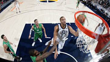 SALT LAKE CITY, UT - OCTOBER 4: Rudy Gobert
