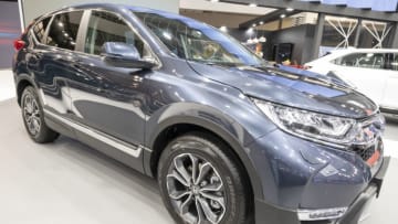 BRUSSELS, BELGIUM - JANUARY 13: Honda CR-V compact crossover SUV at Brussels Expo on January 13, 2023 in Brussels, Belgium. (Photo by Sjoerd van der Wal/Getty Images)