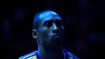 LOS ANGELES, CA - JANUARY 26: Boston Celtics vs Los Angeles Lakers at the Staples Center in Los Angeles December 30. 2007. Laker's Kobe Bryant ,24, before the start of the game. (Photo by Keith Birmingham, Pasadena Star-News/SCNG)