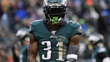 PHILADELPHIA, PA - NOVEMBER 24: Jalen Mills #31 of the Philadelphia Eagles looks on during the third quarter at Lincoln Financial Field on November 24, 2019 in Philadelphia, Pennsylvania. The Seahawks defeated the Eagles 17-9. (Photo by Corey Perrine/Getty Images)