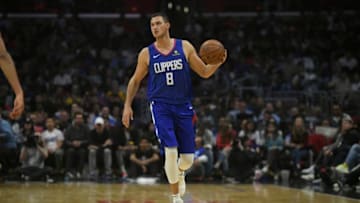 LOS ANGELES, CA - OCTOBER 28: Danilo Gallinari #8 of the Los Angeles Clippers at Staples Center on October 28, 2018 in Los Angeles, California. NOTE TO USER: User expressly acknowledges and agrees that, by downloading and or using this photograph, User is consenting to the terms and conditions of the Getty Images License Agreement. (Photo by John McCoy/Getty Images)
