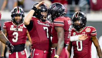 South Carolina football's Spencer Rattler and Xavier Legette were two of the eleven Gamecocks selected as preseason All-SEC players by Athlon. Mandatory Credit: Matt Pendleton-USA TODAY Sports
