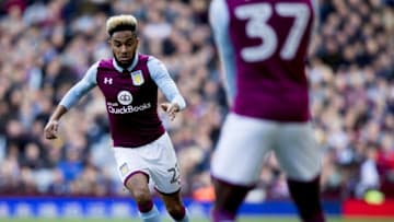 BIRMINGHAM, ENGLAND - APRIL 15: Jordan Amavi of Aston Villa during the Sky Bet Championship match between Aston Villa and Reading at Villa Park on April 15, 2017 in Birmingham, England. (Photo by Neville Williams/Aston Villa FC via Getty Images)