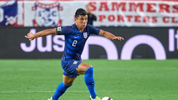 GLENDALE, AZ - JANUARY 27: United States defender Nick Lima (2) dribbles the ball in game action during an international friendly match between the United States Men's National Team and Panama on January 27, 2019 at State Farm Stadium in Glendale, AZ. (Photo by Robin Alam/Icon Sportswire via Getty Images)