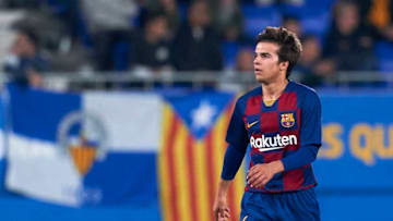 BARCELONA, SPAIN - OCTOBER 27: Riqui Puig of FC Barcelona B looks on during the Liga Segunda Division B at Estadi Johan Cruyff on October 27, 2019 in Barcelona, Spain. (Photo by Quality Sport Images/Getty Images)