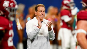 Nick Saban. Mandatory Credit: John David Mercer-USA TODAY Sports