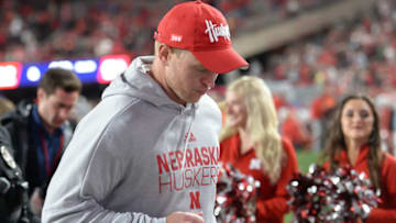 LINCOLN, NE - SEPTEMBER 28: Head coach Scott Frost of the Nebraska Cornhuskers leaves the field after the game against the Ohio State Buckeyes at Memorial Stadium on September 28, 2019 in Lincoln, Nebraska. (Photo by Steven Branscombe/Getty Images)
