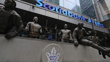 A general view of Scotiabank Arena prior to action by the Toronto Maple Leafs in an NHL game at Scotiabank Arena on November 6, 2023 in Toronto, Ontario, Canada. (Photo by Claus Andersen/Getty Images)