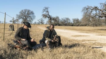Garret Dillahunt as John Dorie, Lennie James as Morgan Jones - Fear the Walking Dead _ Season 4, Episode 5 - Photo Credit: Richard Foreman, Jr/AMC