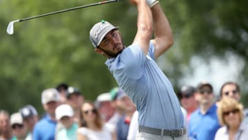 CHARLOTTE, NORTH CAROLINA - MAY 04: Max Homa plays his shot from the eighth tee during the third round of the 2019 Wells Fargo Championship at Quail Hollow Club on May 04, 2019 in Charlotte, North Carolina. (Photo by Streeter Lecka/Getty Images)