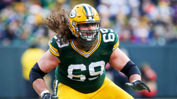 GREEN BAY, WI - DECEMBER 24: David Bakhtiari #69 of the Green Bay Packers plays offensive tackle in the third quarter against the Minnesota Vikings at Lambeau Field on December 24, 2016 in Green Bay, Wisconsin. (Photo by Dylan Buell/Getty Images)