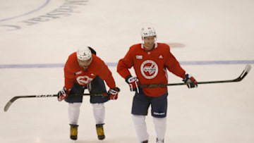 Alex Ovechkin, Evgeny Kuznetsov, Washington Capitals Mandatory Credit: Geoff Burke-USA TODAY Sports