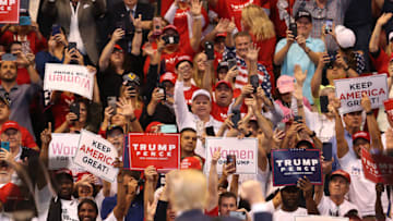 President Donald Trump in Sunrise, Florida. (Photo by Joe Raedle/Getty Images)