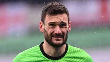 Tottenham Hotspur's French goalkeeper Hugo Lloris looks on during the English Premier League football match between Tottenham Hotspur and West Bromwich Albion at Tottenham Hotspur Stadium in London, on February 7, 2021. (Photo by NEIL HALL / POOL / AFP) / RESTRICTED TO EDITORIAL USE. No use with unauthorized audio, video, data, fixture lists, club/league logos or 'live' services. Online in-match use limited to 120 images. An additional 40 images may be used in extra time. No video emulation. Social media in-match use limited to 120 images. An additional 40 images may be used in extra time. No use in betting publications, games or single club/league/player publications. / (Photo by NEIL HALL/POOL/AFP via Getty Images)