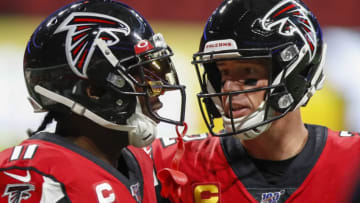 Matt Ryan, Julio Jones, Atlanta Falcons. (Photo by Todd Kirkland/Getty Images)