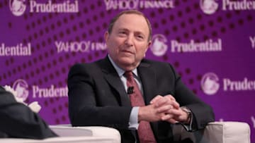 NEW YORK, NY - OCTOBER 25: National Hockey League Commissioner Gary Bettman speaks onstage at Yahoo Finance All Markets Summit on October 25, 2017 in New York City. (Photo by Cindy Ord/Getty Images for Yahoo)