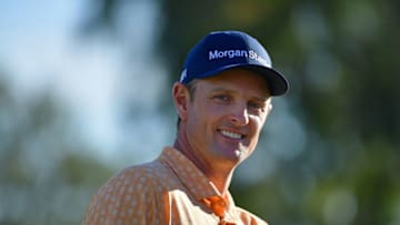 SAN DIEGO, CALIFORNIA - JANUARY 27: Justin Rose of England walks from the tee box on the South Course during the final round of the the 2019 Farmers Insurance Open at Torrey Pines Golf Course on January 27, 2019 in San Diego, California. (Photo by Donald Miralle/Getty Images)