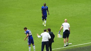 LONDON, ENGLAND - MAY 27: Victor Moses of Chelsea walks off the pitch after being sent off during the Emirates FA Cup Final between Arsenal and Chelsea at Wembley Stadium on May 27, 2017 in London, England. (Photo by Stephen Pond - The FA/The FA via Getty Images)