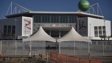 Aug 6, 2014; Rio de Janiero, BRA; A general view of HSBC Arena site of gymnastics at Olympic Park during the second world press briefing in preparation for the Rio 2016 Summer Olympics. Mandatory Credit: RVR Photos-USA TODAY Sports