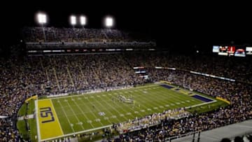 November 10, 2012; Baton Rouge, LA, USA; A general view during the second half of a game between the LSU Tigers and the Mississippi State Bulldogs at Tiger Stadium. LSU defeated Mississippi State 37-17. Mandatory Credit: Derick E. Hingle-USA TODAY Sports