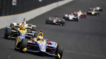 INDIANAPOLIS, INDIANA - MAY 24: Alexander Rossi of the United States, driver of the #27 NAPA Auto Parts Andretti Autosport Honda drives during Carb Day for the 103rd Indianapolis 500 at Indianapolis Motor Speedway on May 24, 2019 in Indianapolis, Indiana. (Photo by Chris Graythen/Getty Images)