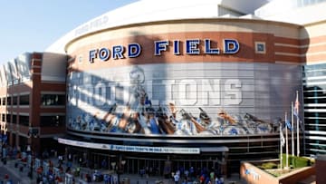 Aug 18, 2016; Detroit, MI, USA; A general exterior photo of Ford Field before the game between the Detroit Lions and the Cincinnati Bengals. Mandatory Credit: Raj Mehta-USA TODAY Sports