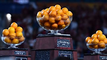 The Orange Bowl trophy Image Credit: Jasen Vinlove-USA TODAY Sports